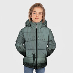 Куртка зимняя для мальчика Death Stranding, цвет: 3D-черный — фото 2