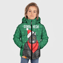 Куртка зимняя для мальчика Оливье неси, цвет: 3D-светло-серый — фото 2