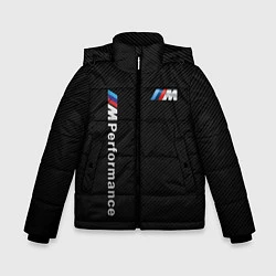 Куртка зимняя для мальчика BMW M PERFORMANCE CARBON КАРБОН, цвет: 3D-черный