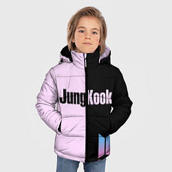Куртка зимняя для мальчика BTS Jung Kook, цвет: 3D-светло-серый — фото 2