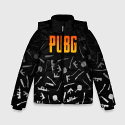 Куртка зимняя для мальчика PUBG Master, цвет: 3D-черный
