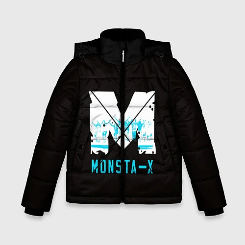 Зимняя куртка для мальчика MONSTA X / 3D-Светло-серый – фото 1