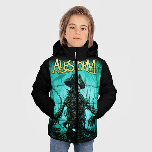 Зимняя куртка для мальчика Alestorm: Death Pirate / 3D-Черный – фото 3