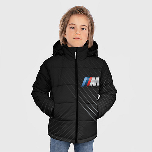 Зимняя куртка для мальчика BMW / 3D-Черный – фото 3