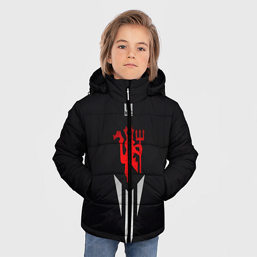 Зимняя куртка для мальчика MUFC / 3D-Черный – фото 3