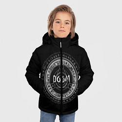 Куртка зимняя для мальчика DOOM: Pentagram, цвет: 3D-черный — фото 2