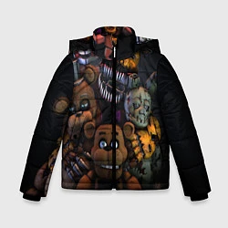 Куртка зимняя для мальчика Five Nights at Freddy's, цвет: 3D-черный