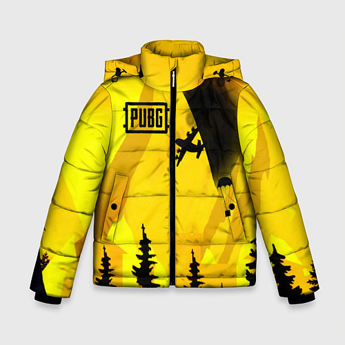 Зимняя куртка для мальчика PUBG: AirDrop / 3D-Светло-серый – фото 1