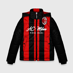 Куртка зимняя для мальчика AC Milan, цвет: 3D-черный