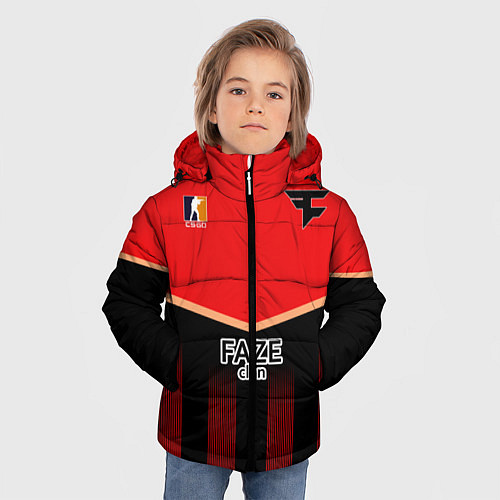 Зимняя куртка для мальчика Cs:go - Faze The Form 2022 / 3D-Светло-серый – фото 3