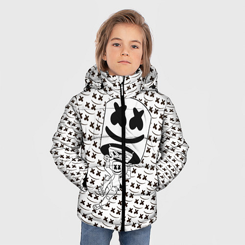 Зимняя куртка для мальчика Marshmello King / 3D-Черный – фото 3