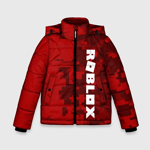 Зимняя куртка для мальчика ROBLOX: Red Camo / 3D-Светло-серый – фото 1
