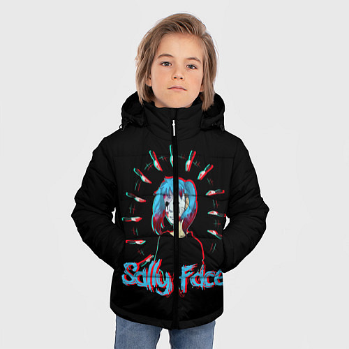 Зимняя куртка для мальчика Sally Face / 3D-Черный – фото 3