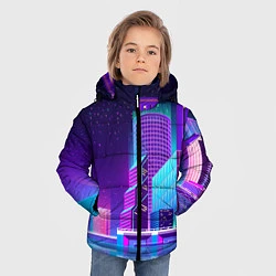 Куртка зимняя для мальчика Neon Nights, цвет: 3D-черный — фото 2