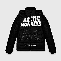 Куртка зимняя для мальчика Arctic Monkeys: Do i wanna know?, цвет: 3D-светло-серый