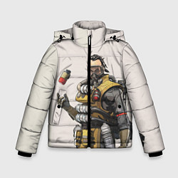 Куртка зимняя для мальчика Apex Legends, цвет: 3D-светло-серый