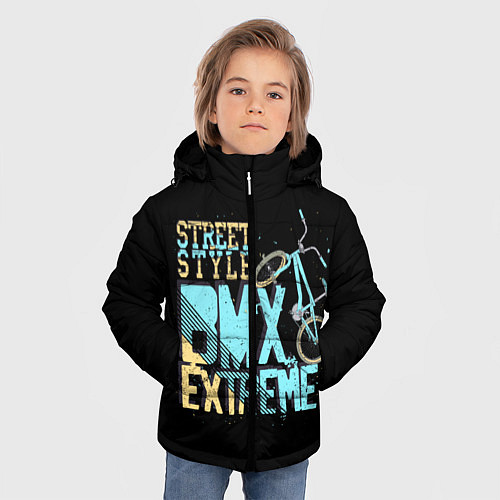 Зимняя куртка для мальчика BMX Extreme / 3D-Черный – фото 3