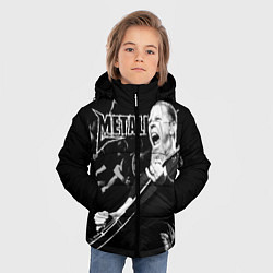 Куртка зимняя для мальчика Metallica, цвет: 3D-красный — фото 2