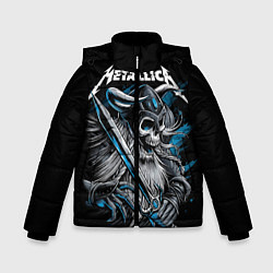 Куртка зимняя для мальчика Metallica, цвет: 3D-черный