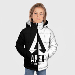 Куртка зимняя для мальчика Apex Legends: Black & White, цвет: 3D-светло-серый — фото 2