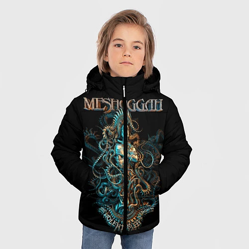 Зимняя куртка для мальчика Meshuggah: Violent Sleep / 3D-Черный – фото 3