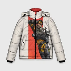 Куртка зимняя для мальчика Apex Legends: Mirage, цвет: 3D-светло-серый