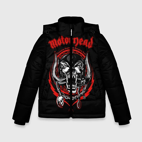 Зимняя куртка для мальчика Motorhead Demons / 3D-Светло-серый – фото 1