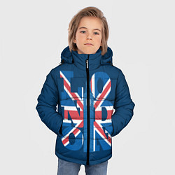 Куртка зимняя для мальчика London: Great Britain, цвет: 3D-красный — фото 2