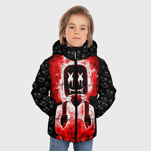 Зимняя куртка для мальчика Marshmello: Blooded DJ / 3D-Черный – фото 3