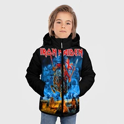 Куртка зимняя для мальчика Iron Maiden: Great Britain Warriors, цвет: 3D-красный — фото 2
