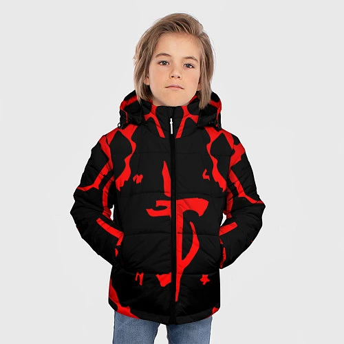 Зимняя куртка для мальчика DOOM: Red Slayer / 3D-Черный – фото 3