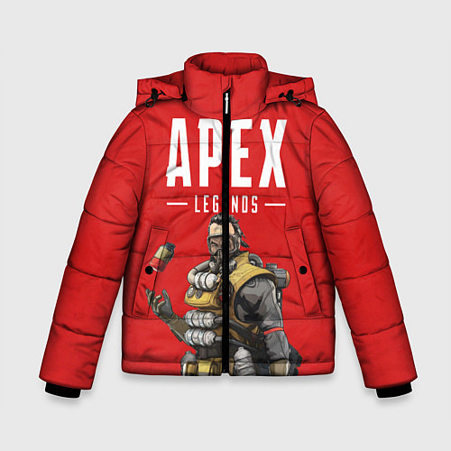 Зимняя куртка для мальчика Apex Legends: Red Caustic / 3D-Светло-серый – фото 1