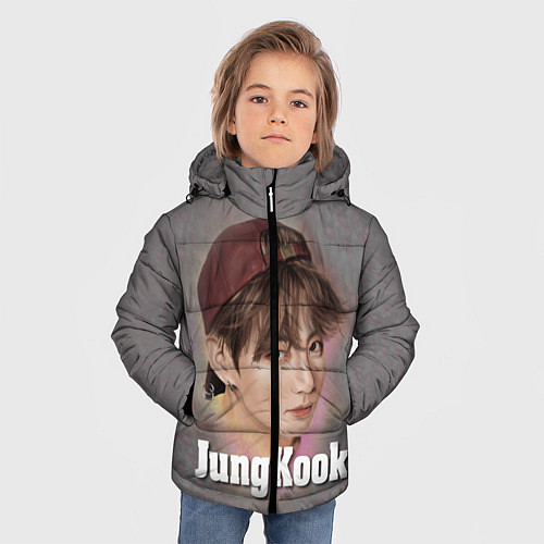 Зимняя куртка для мальчика BTS JungKook / 3D-Черный – фото 3