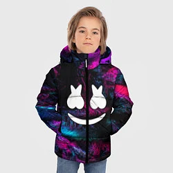 Куртка зимняя для мальчика Marshmello NEON, цвет: 3D-светло-серый — фото 2