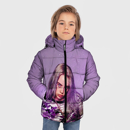 Зимняя куртка для мальчика Billie Eilish: Violet Fashion / 3D-Черный – фото 3