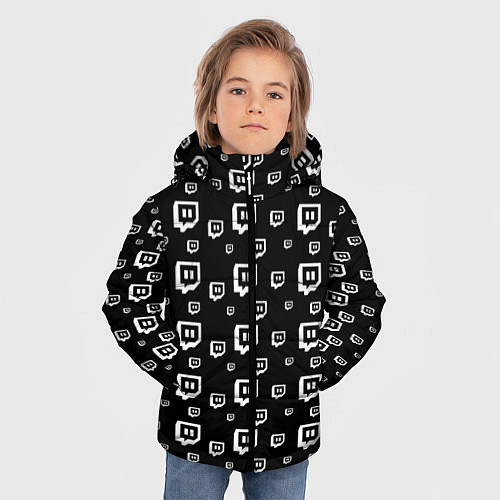 Зимняя куртка для мальчика Twitch: Black Pattern / 3D-Черный – фото 3