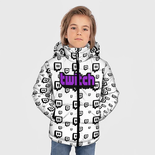 Зимняя куртка для мальчика Twitch Online / 3D-Черный – фото 3