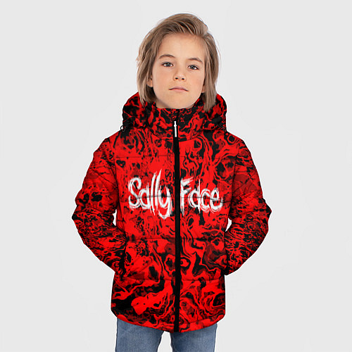 Зимняя куртка для мальчика Sally Face: Red Bloody / 3D-Черный – фото 3