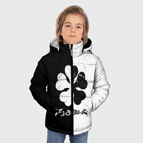 Зимняя куртка для мальчика Чёрный клевер / 3D-Черный – фото 3