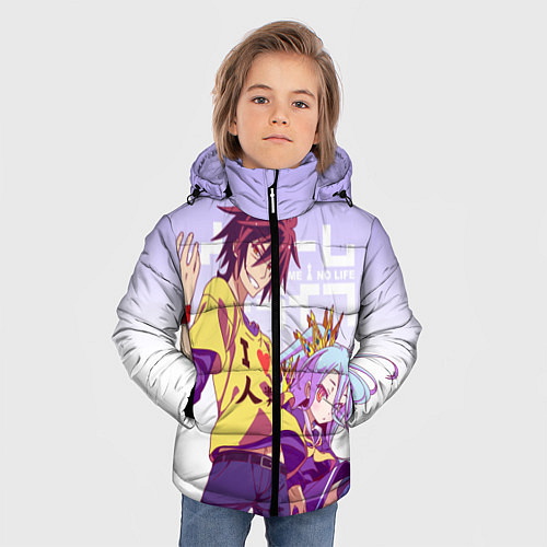Зимняя куртка для мальчика No Game No Life / 3D-Черный – фото 3