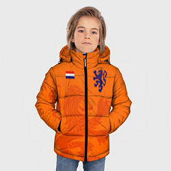 Куртка зимняя для мальчика Сборная Голландии, цвет: 3D-красный — фото 2