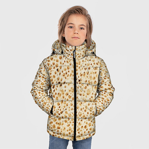 Зимняя куртка для мальчика Блин / 3D-Черный – фото 3