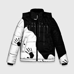 Куртка зимняя для мальчика DEATH STRANDING, цвет: 3D-светло-серый