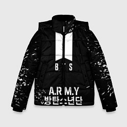 Куртка зимняя для мальчика BTS ARMY, цвет: 3D-красный