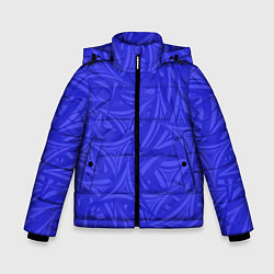Куртка зимняя для мальчика Абстракция и фигуры, цвет: 3D-черный