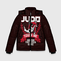 Куртка зимняя для мальчика Judo: Touch Me, цвет: 3D-черный