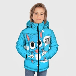 Куртка зимняя для мальчика Fairy Tail: Happy, цвет: 3D-черный — фото 2