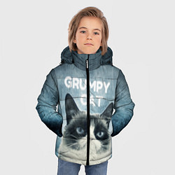 Куртка зимняя для мальчика Grumpy Cat, цвет: 3D-красный — фото 2