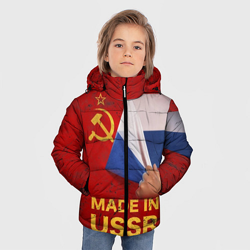 Зимняя куртка для мальчика MADE IN USSR / 3D-Черный – фото 3