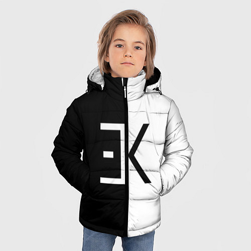 Зимняя куртка для мальчика Егор Крид: ЕК / 3D-Черный – фото 3